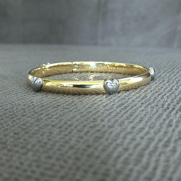 kate spade Jewelry - Kate Spade Gold💛 "Heartful" Hinged Bracelet - NWT